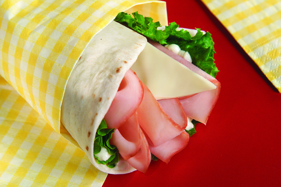 Easy Ham & Swiss Wrap