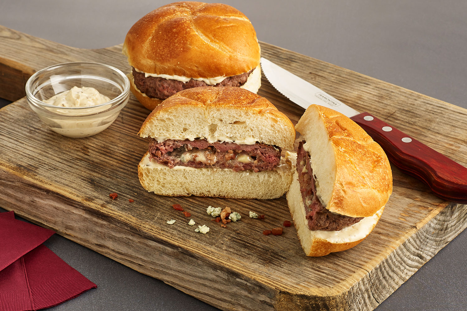 Bacon and Blue Cheese Burger