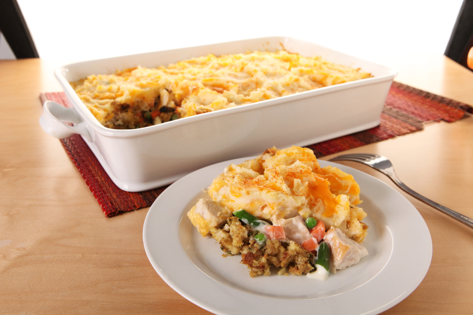 Thanksgiving Leftovers Casserole