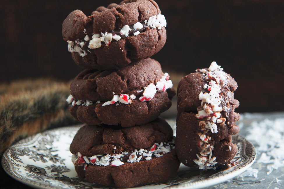 ChocolatePeppermint Sandwich Cookies My Food and Family