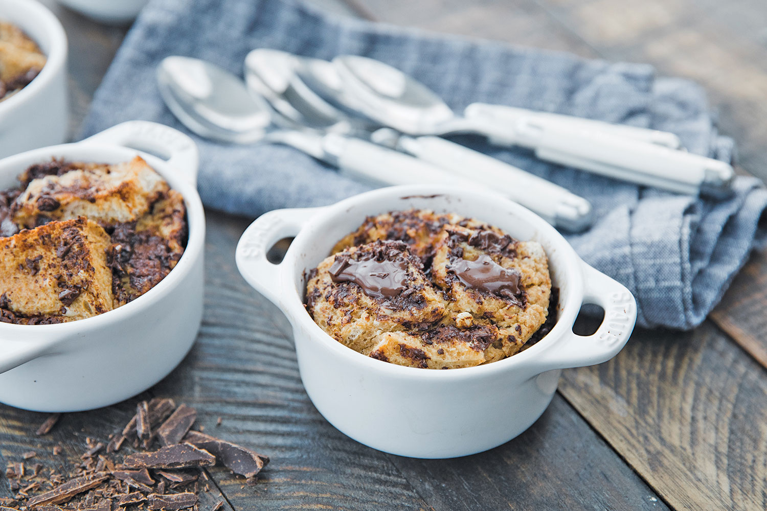 Individual Mocha Bread Puddings