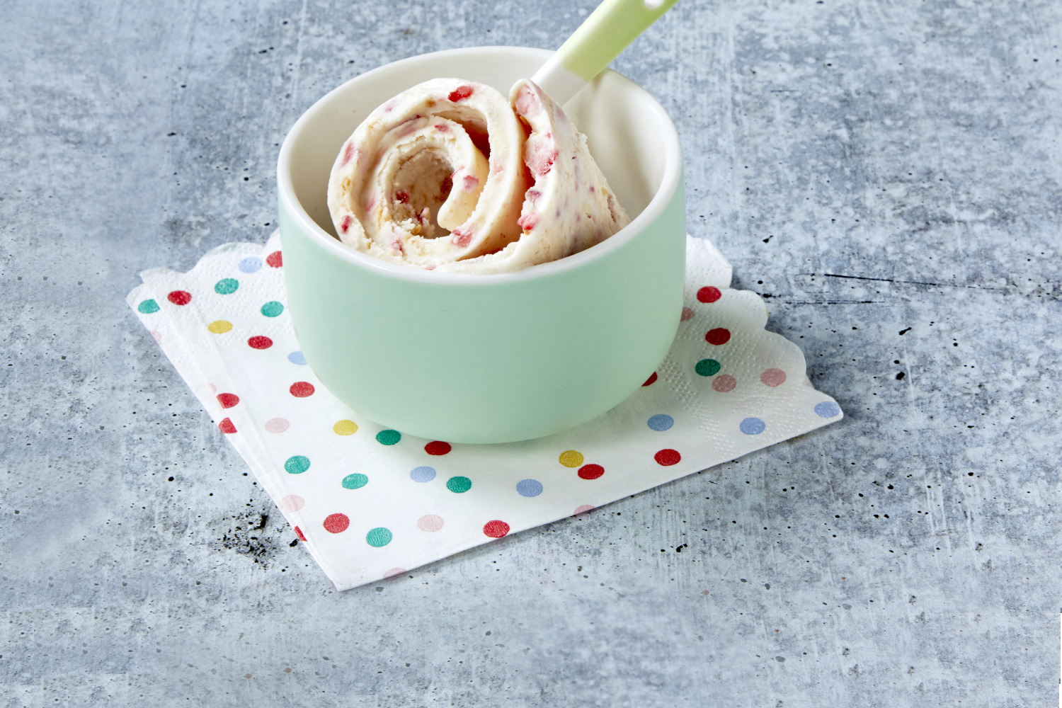 Strawberry Cheesecake Rolled Ice Cream