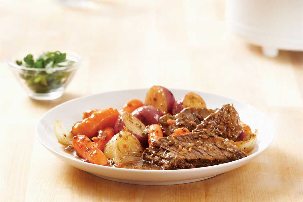 New England Beef Roast in Slow Cooker
