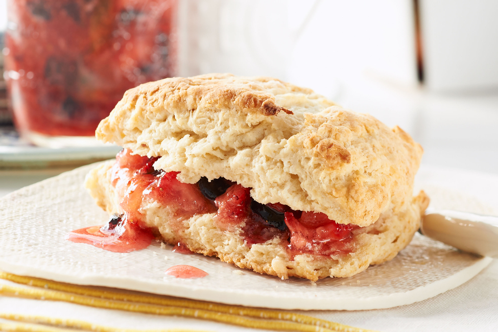 30 Minutes to Homemade SURE.JELL StrawberryBlueberry Freezer Jam My Food and Family