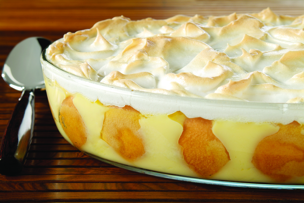 Southern Style Banana Pudding with Meringue