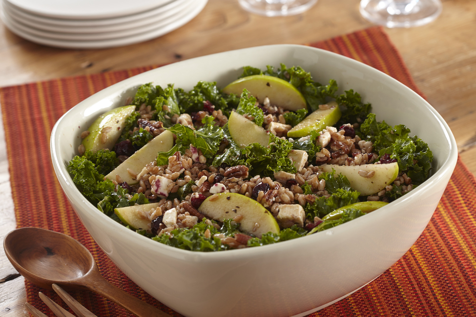 Apple, Kale and Farro Harvest Salad My Food and Family