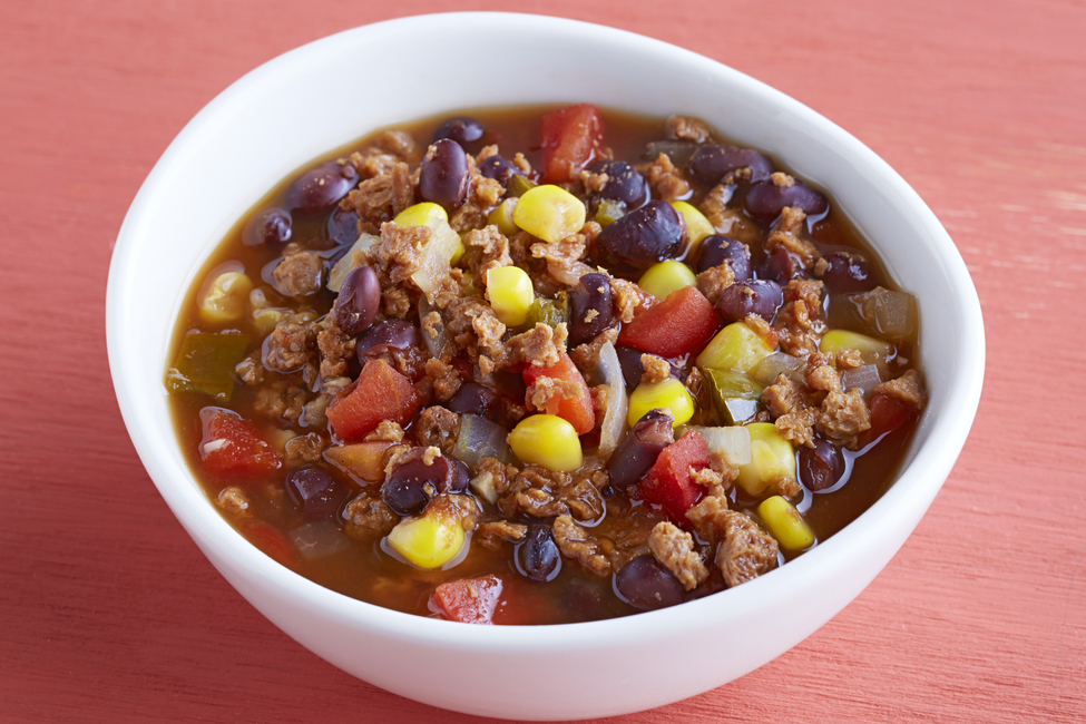 Western Bean and Burger Soup