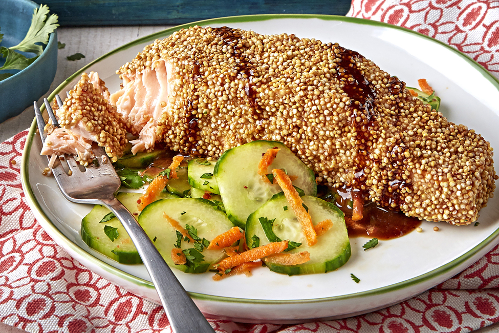 Quinoa-Crusted Salmon
