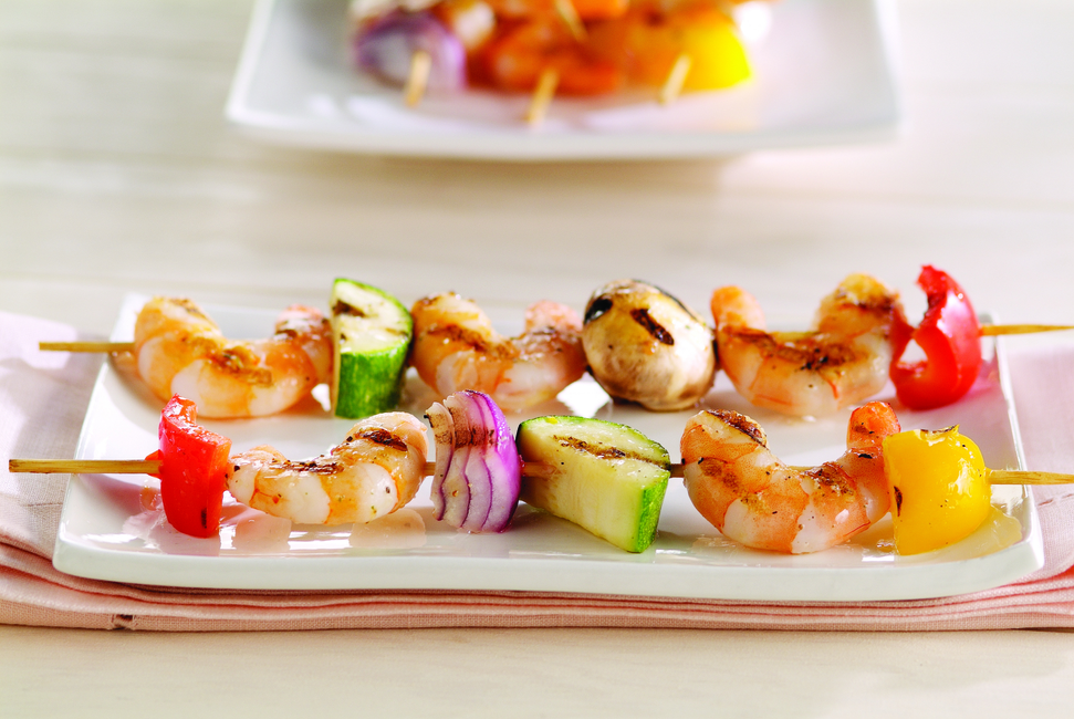Margarita Shrimp and Vegetable Kabobs