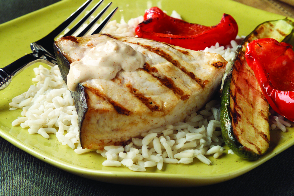 Grilled GingerLime Swordfish & Vegetables My Food and Family