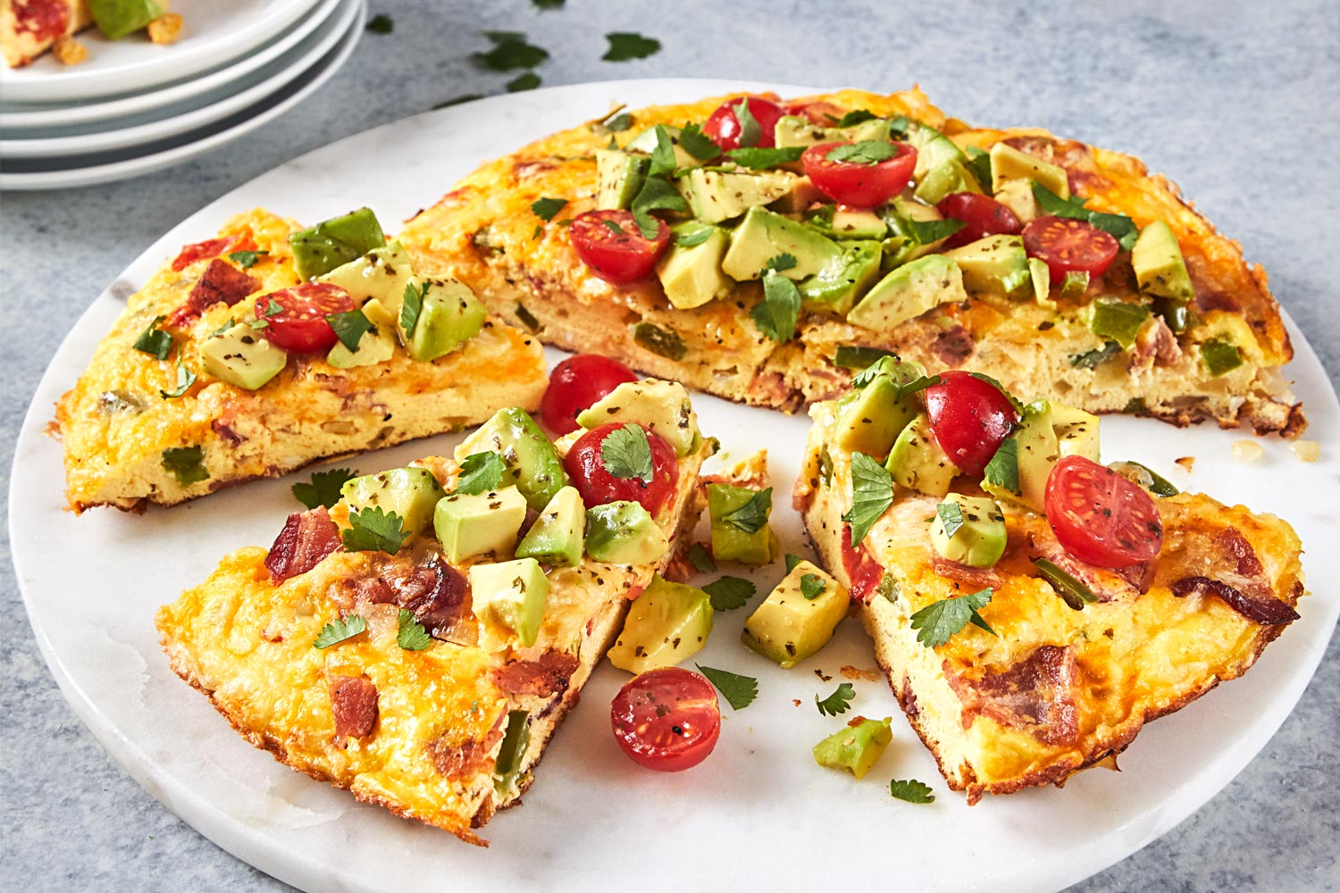 Summer Vegetable Frittata with Bacon
