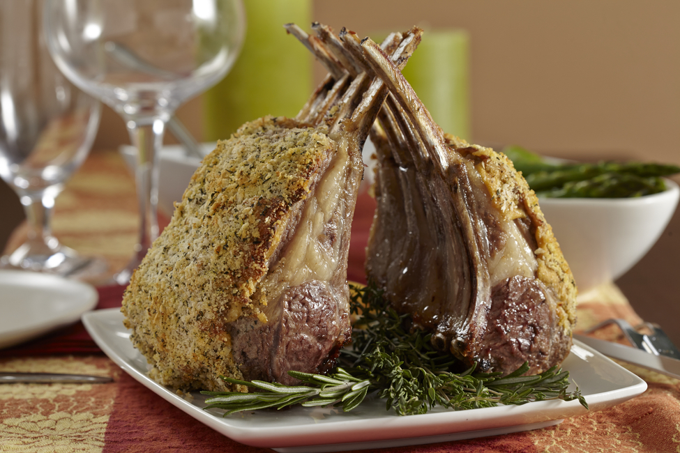 HerbCrusted Rack of Lamb with Gravy My Food and Family