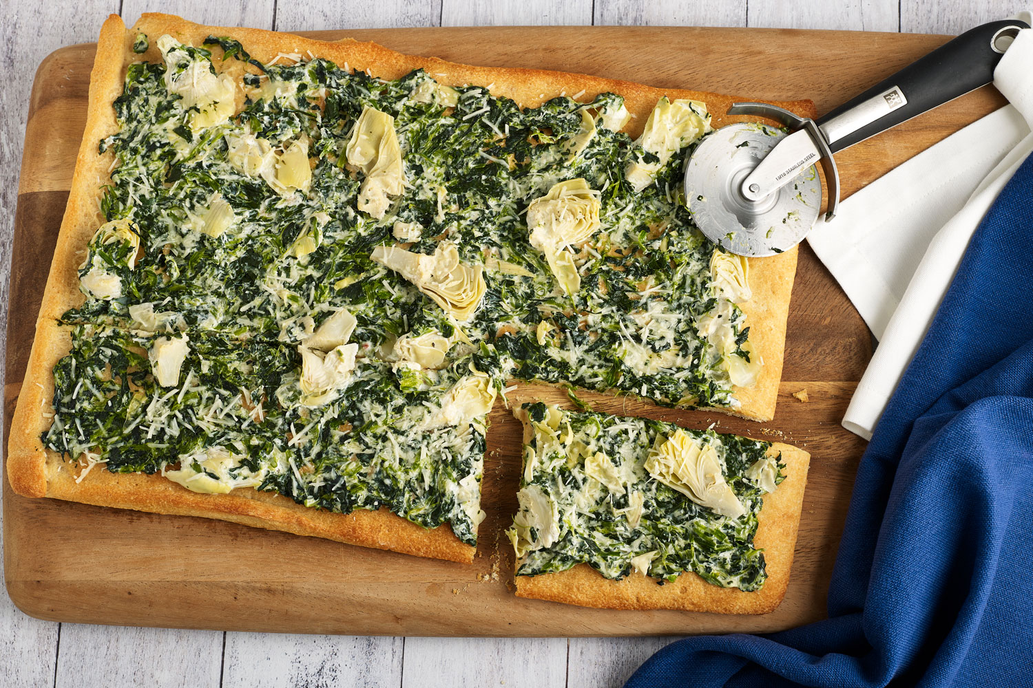 'Spinach Dip' Flatbread My Food and Family