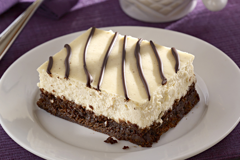 Cinnamon Latte Brownie Cheesecake