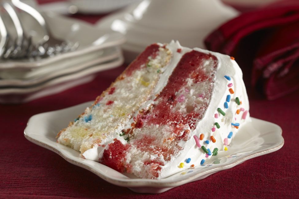 Crazy Confetti JELLO Poke Cake My Food and Family