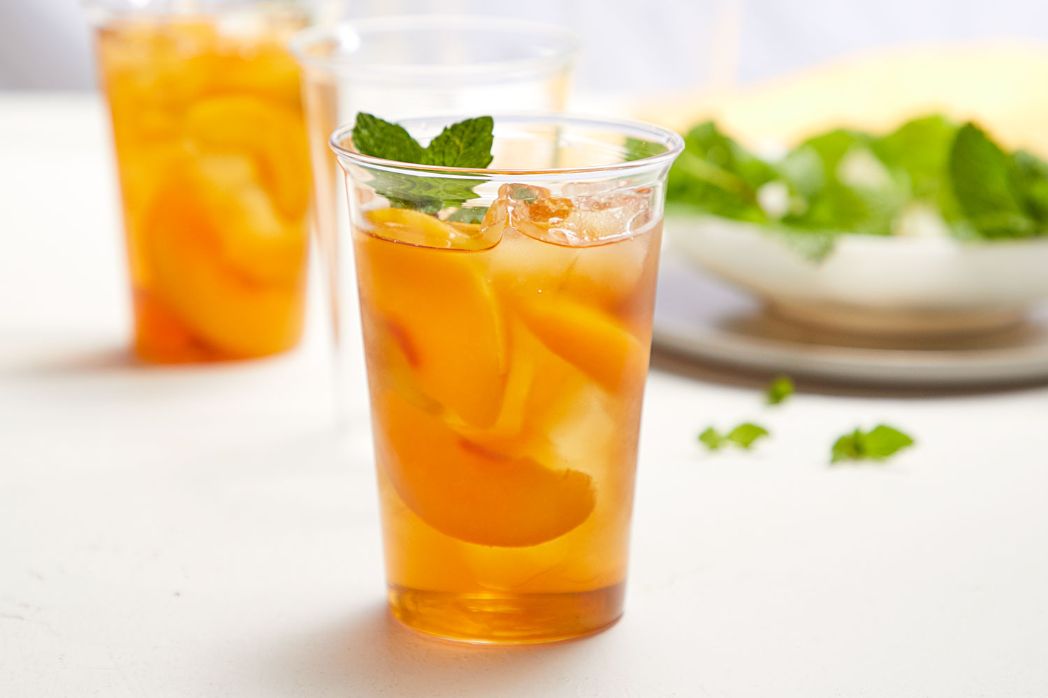 Mint-Peach Tea
