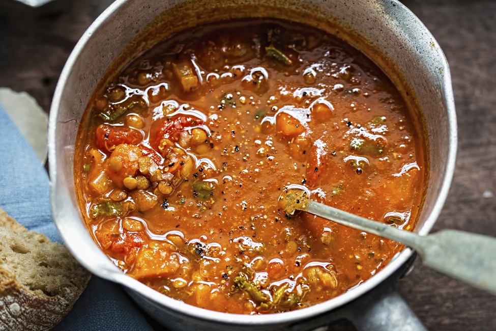Mediterranean Sun Dried TomatoLentil Soup My Food and Family
