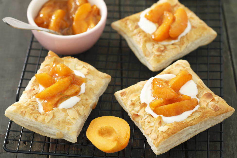 Apricot-Puff Pastry Squares