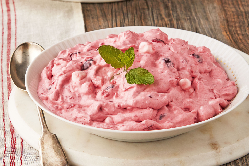 Fluffy Cran-Raspberry Salad
