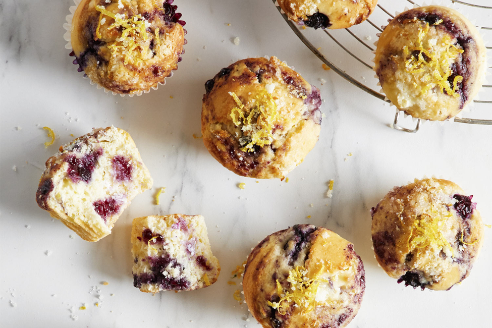 Lemon-Blueberry Jam Muffins