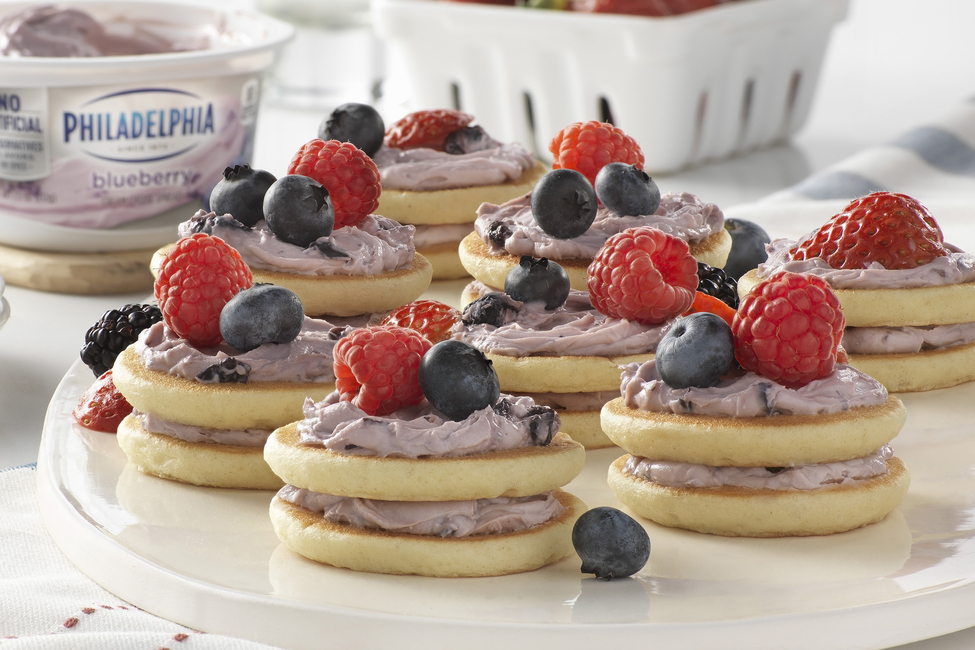 Mixed Berry Mini Pancake Stacks