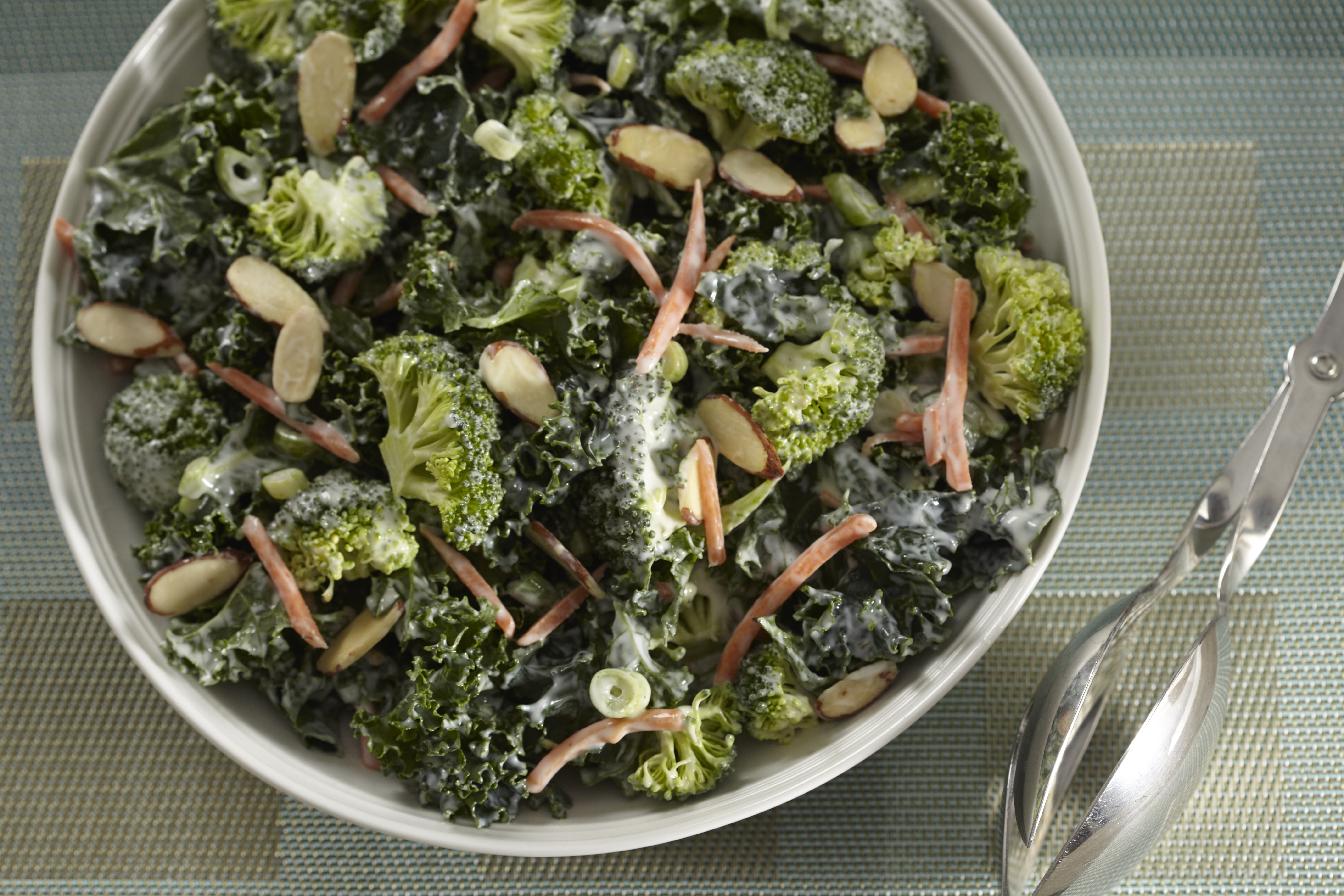 Creamy Kale and Broccoli Salad