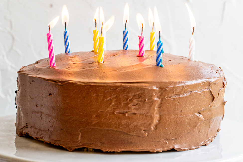 Chocolate Chip Birthday Cake