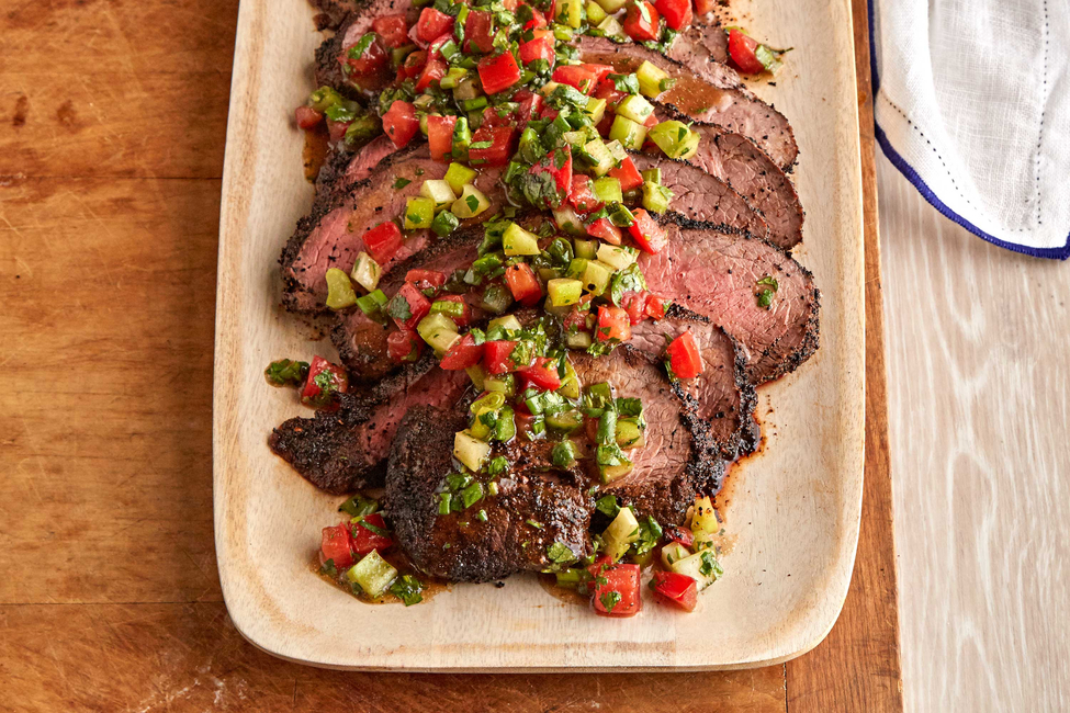 Grilled TriTip Roast with Santa Maria Salsa My Food and Family