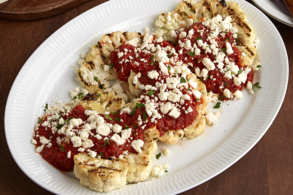 Grilled Mediterranean Cauliflower 'Steaks' My Food and Family