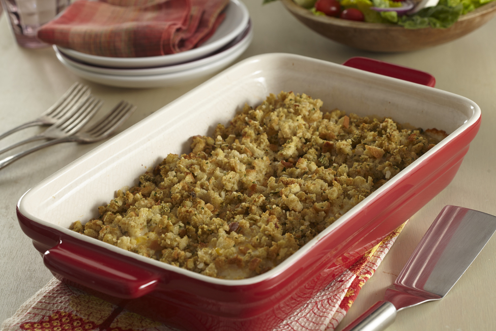 Stuffing-Topped Creamy Chicken Casserole-image
