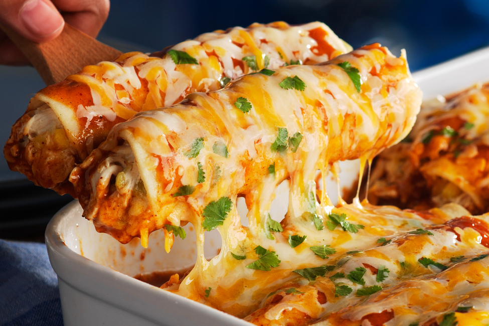 Cheesy Chicken & Chile Enchiladas My Food and Family