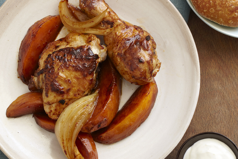 Lemon-Ancho Chicken & Sweet Potatoes