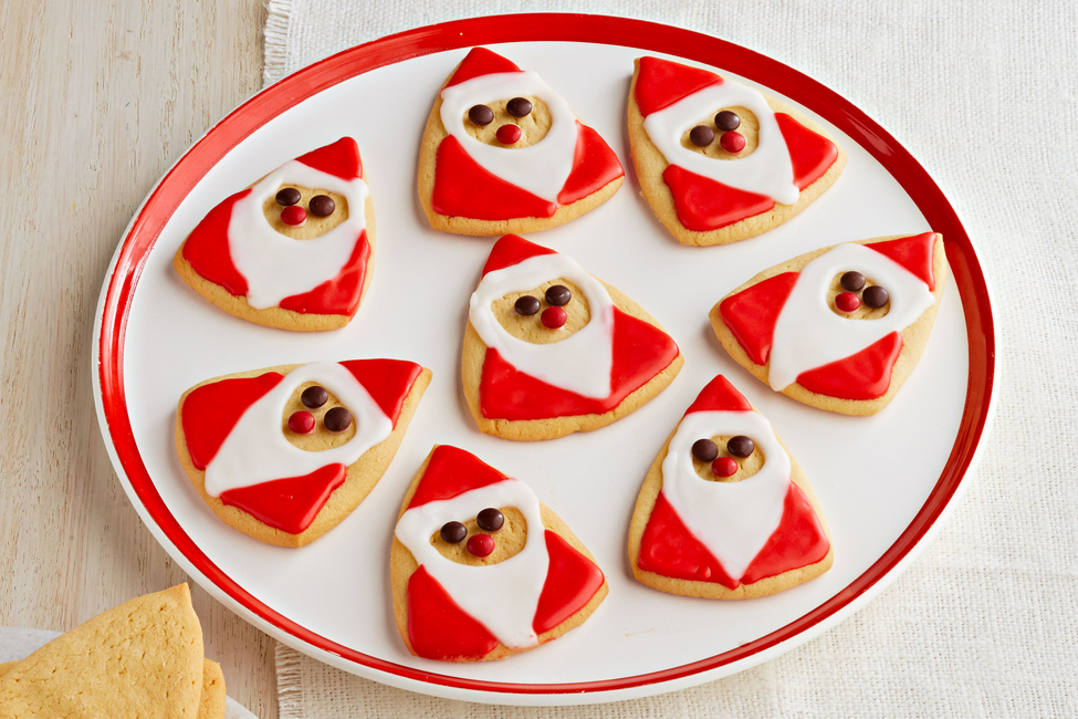 Santa Sugar Cookies - My Food and Family