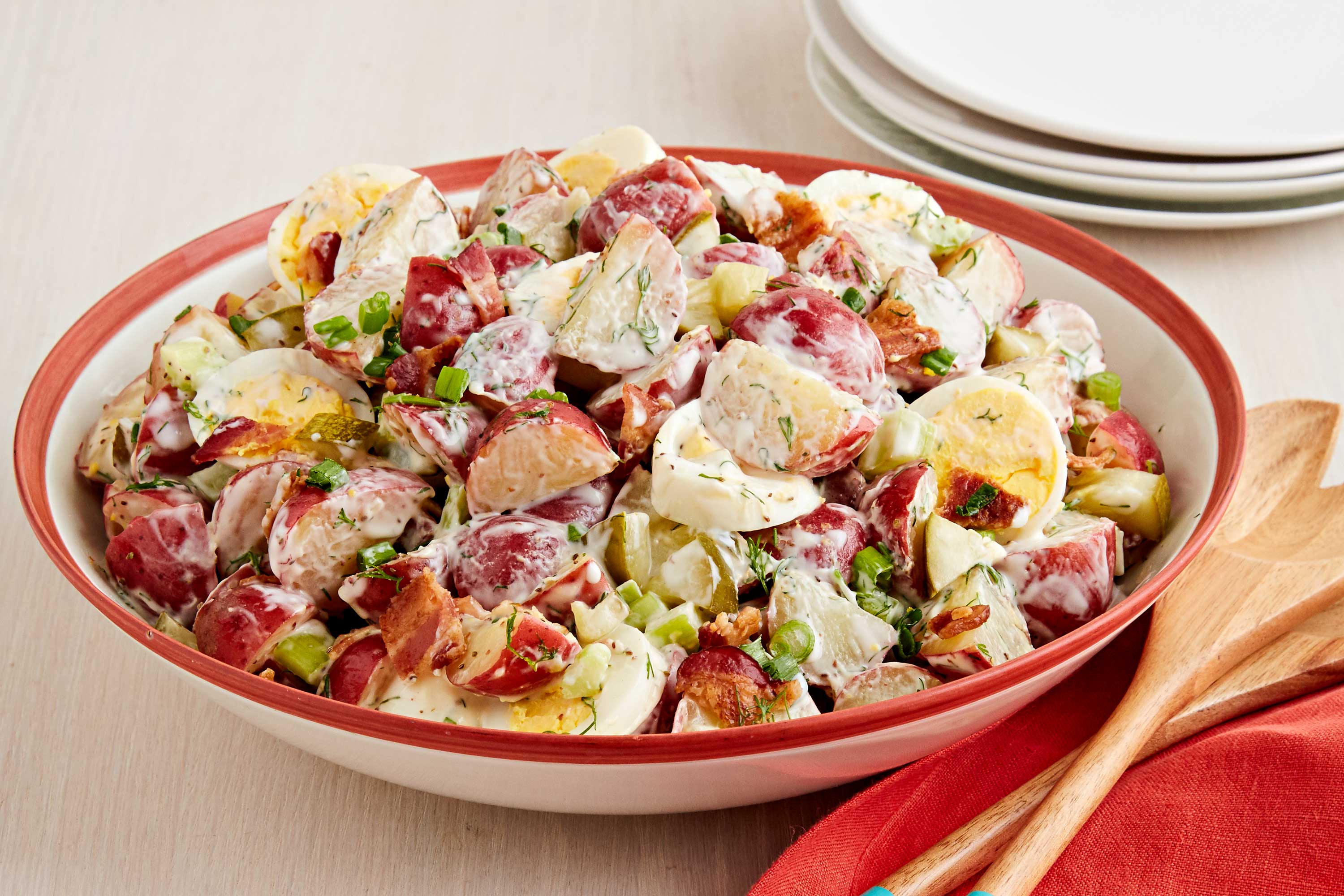 Dill Pickle Potato Salad with Bacon