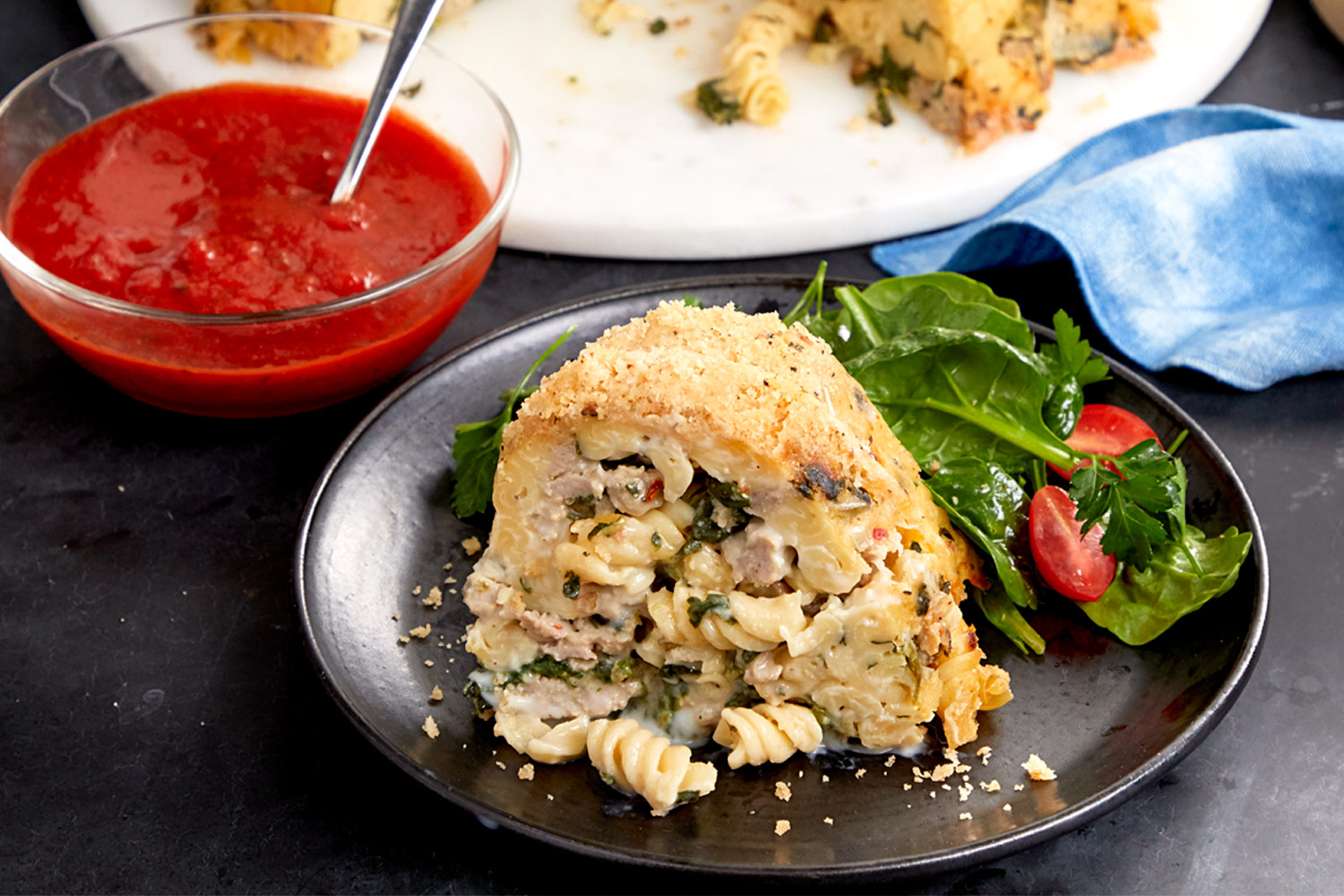Baked Rotini with Sausage and Spinach My Food and Family