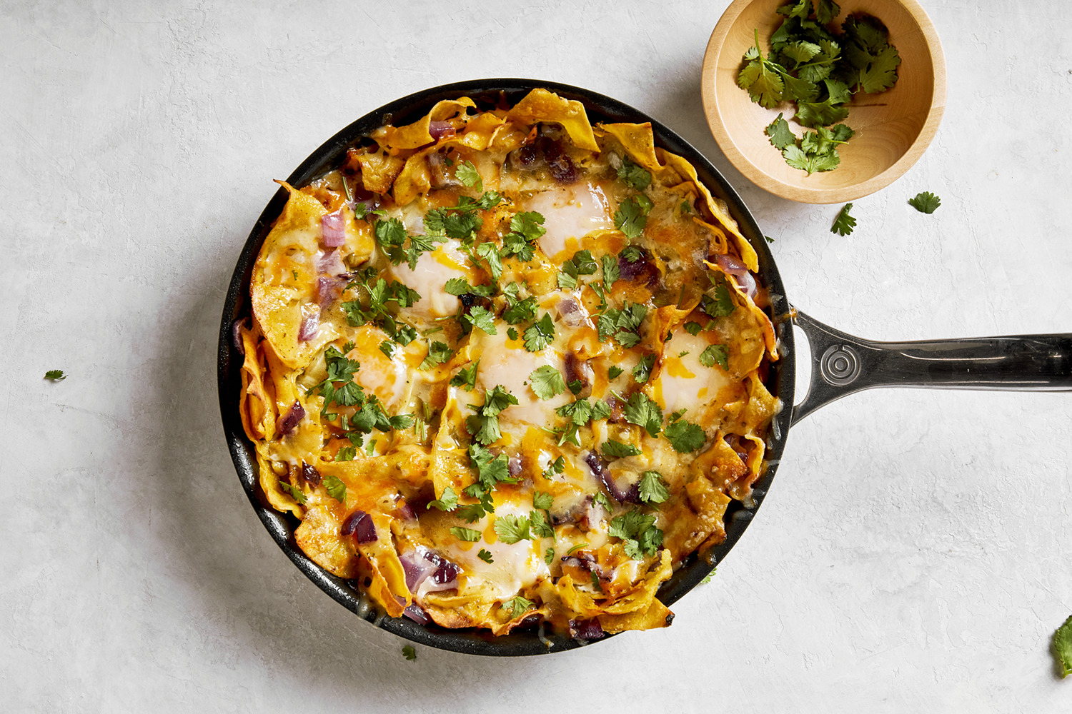 Green Chilaquiles with Eggs