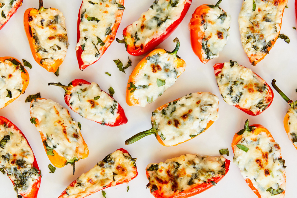 Cottage Cheese-Stuffed Mini Peppers