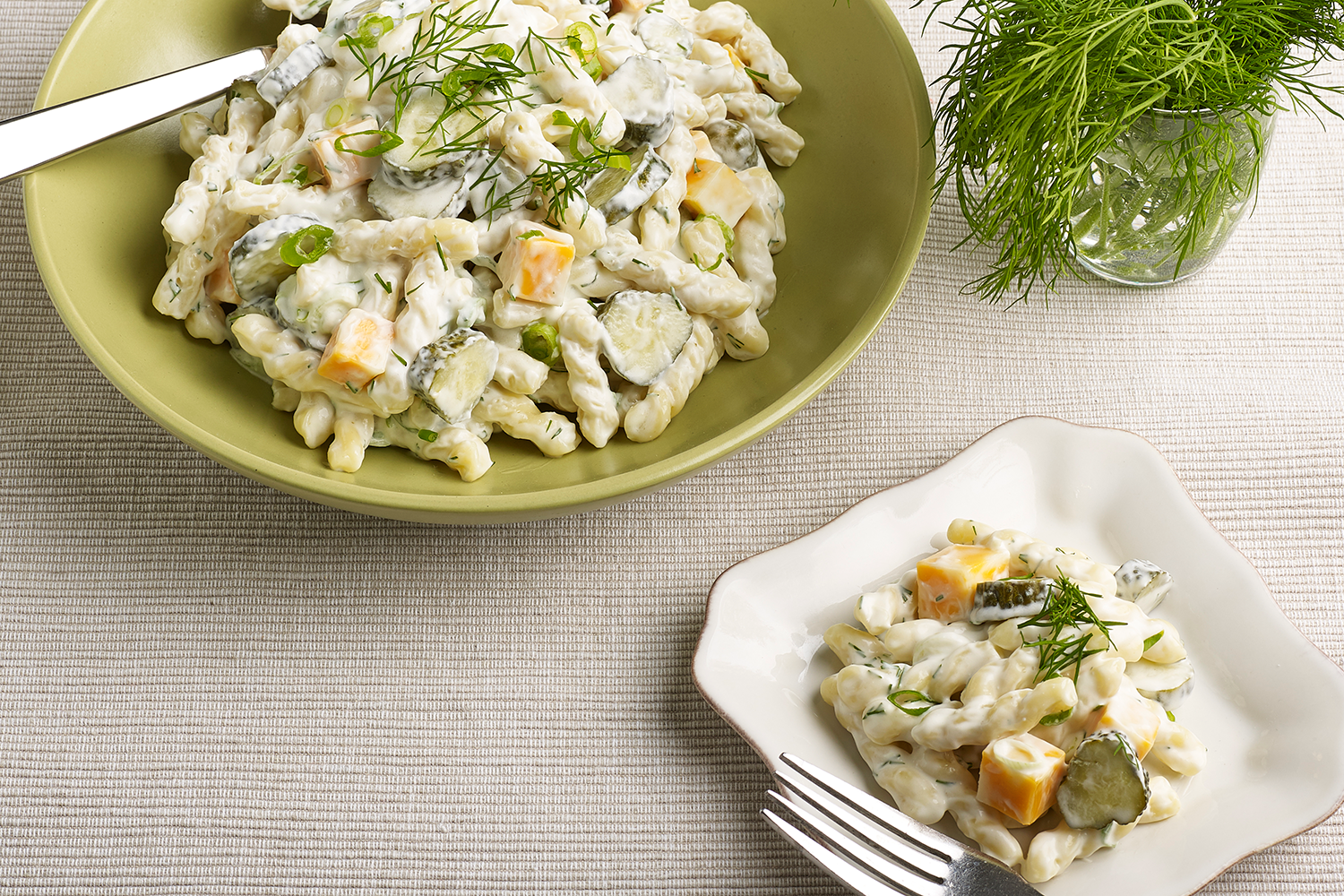 Dill Pickle-Pasta Salad