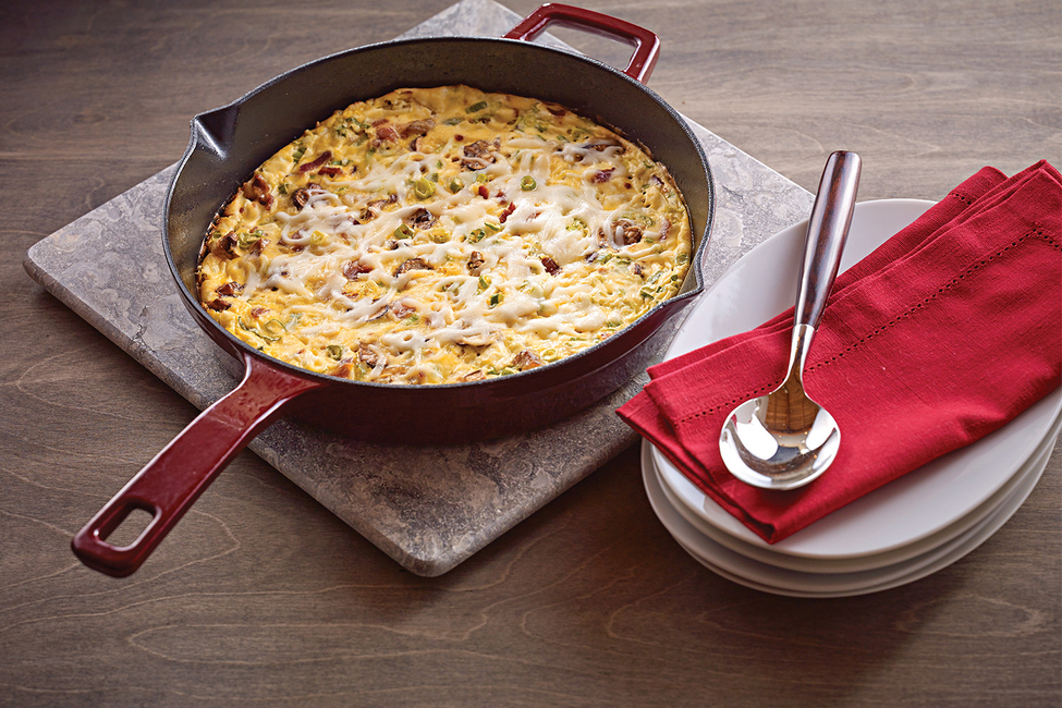 Mushroom & Green Onion Skillet Frittata My Food and Family