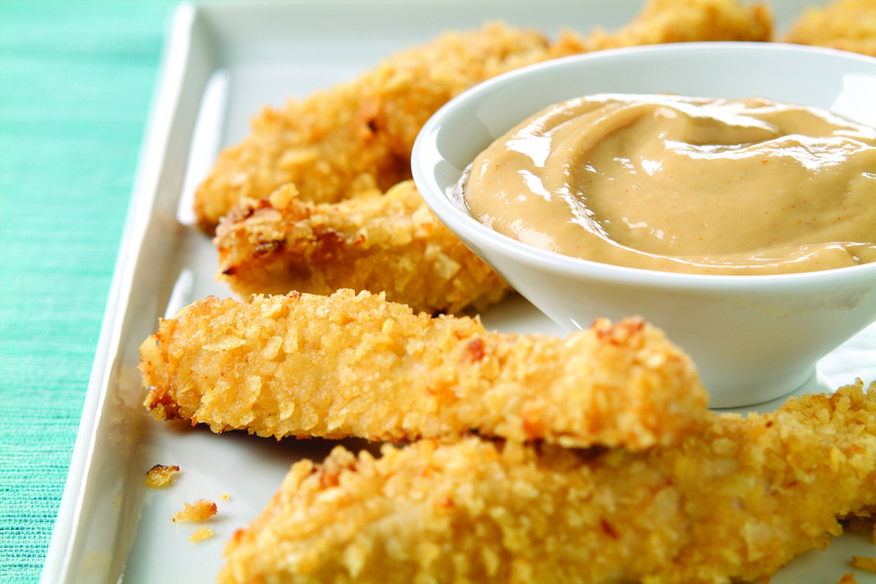 Crispy Chicken with Honey Dipping Sauce