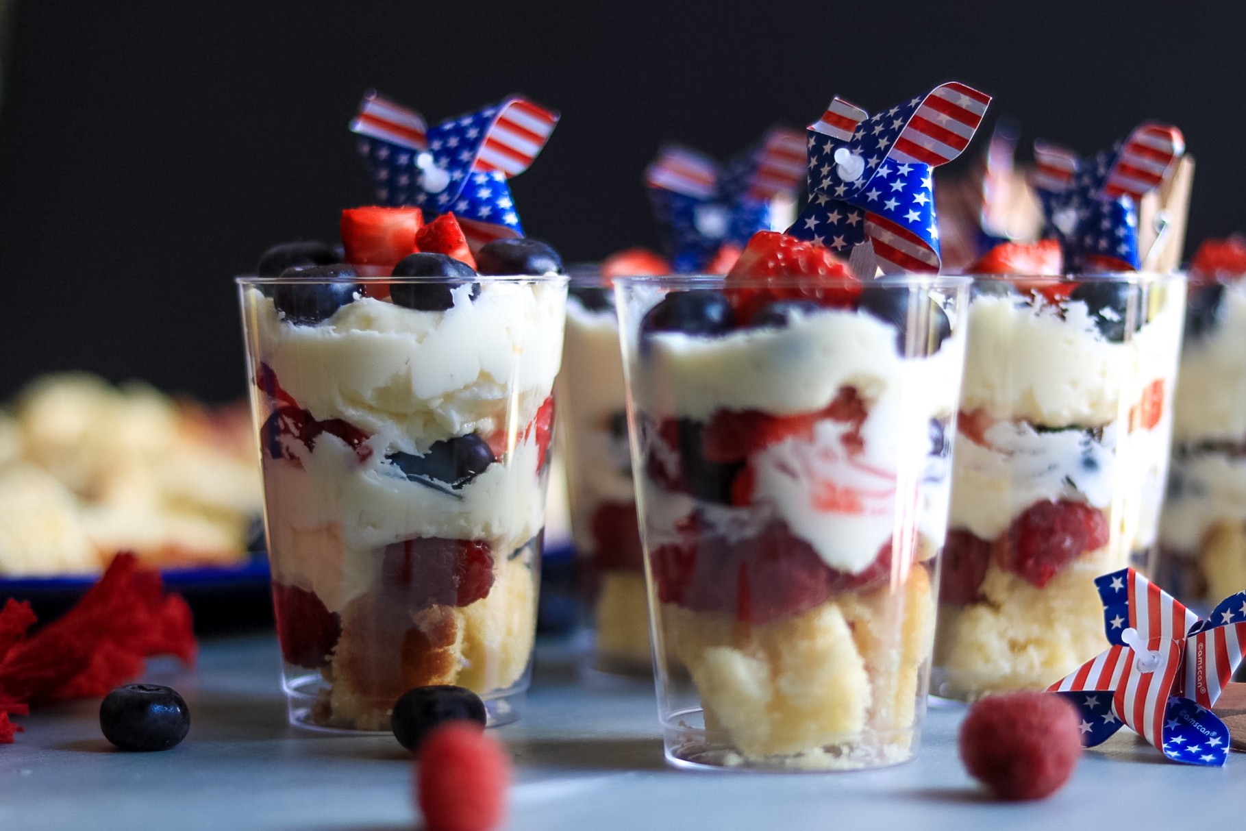 Summer Berry Cheesecake Trifles