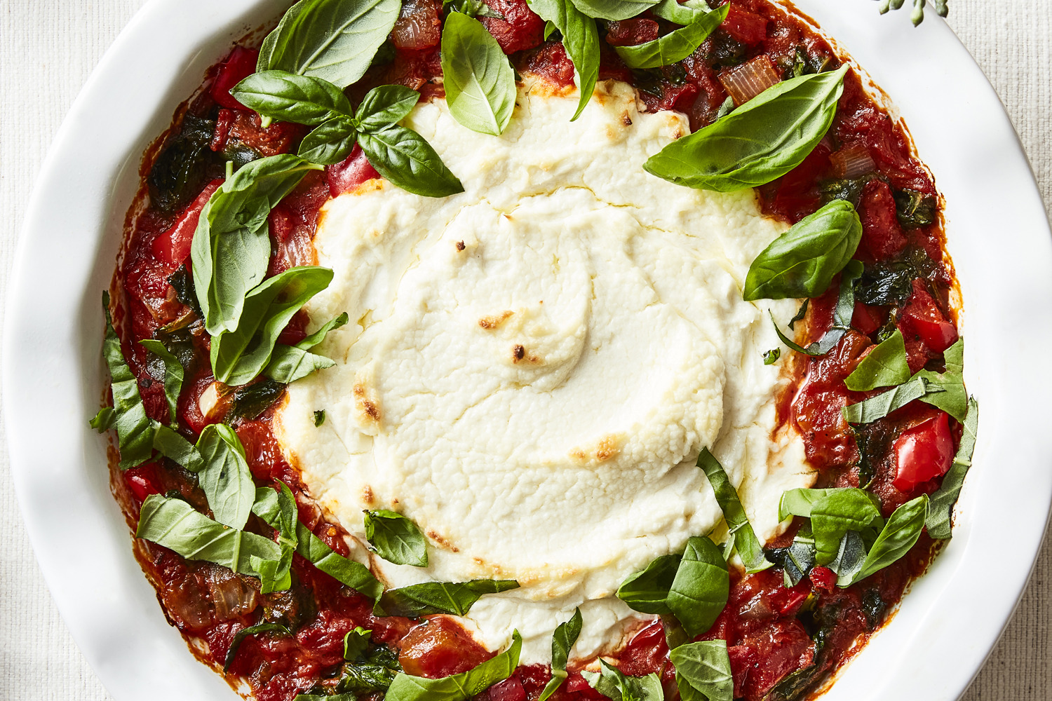 Red Pepper, Spinach and Goat Cheese Dip