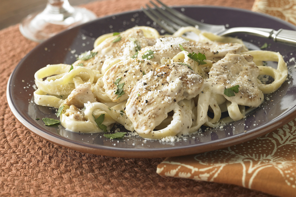 Fettuccine Alfredo with Chicken - My Food and Family