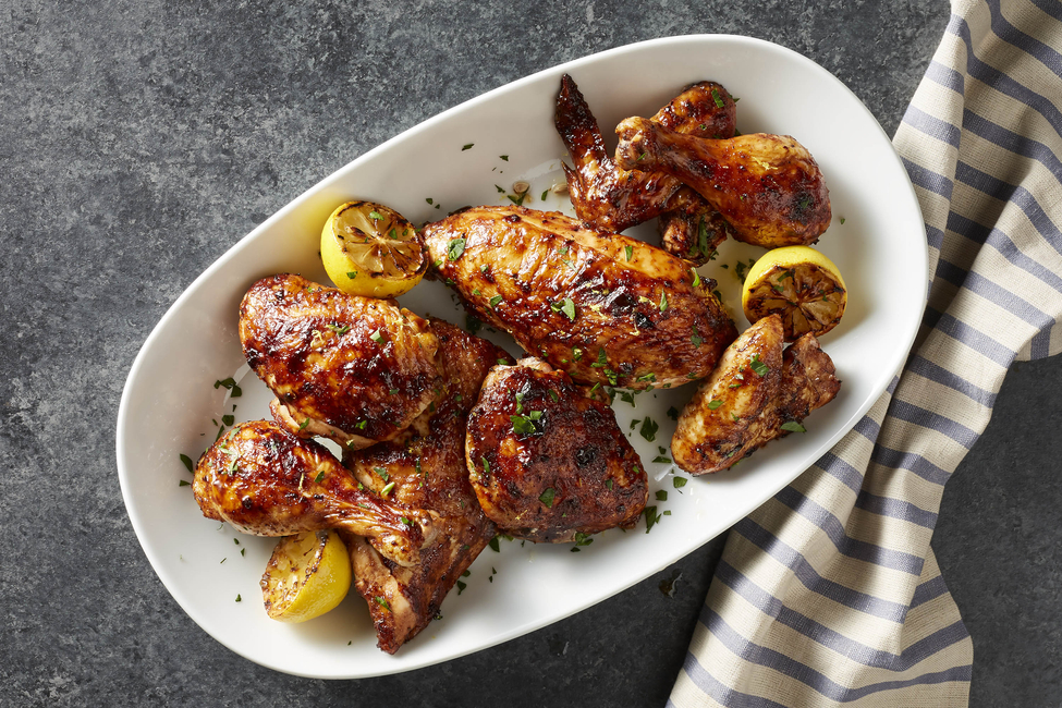 Balsamic-Roasted Chicken with Lemon