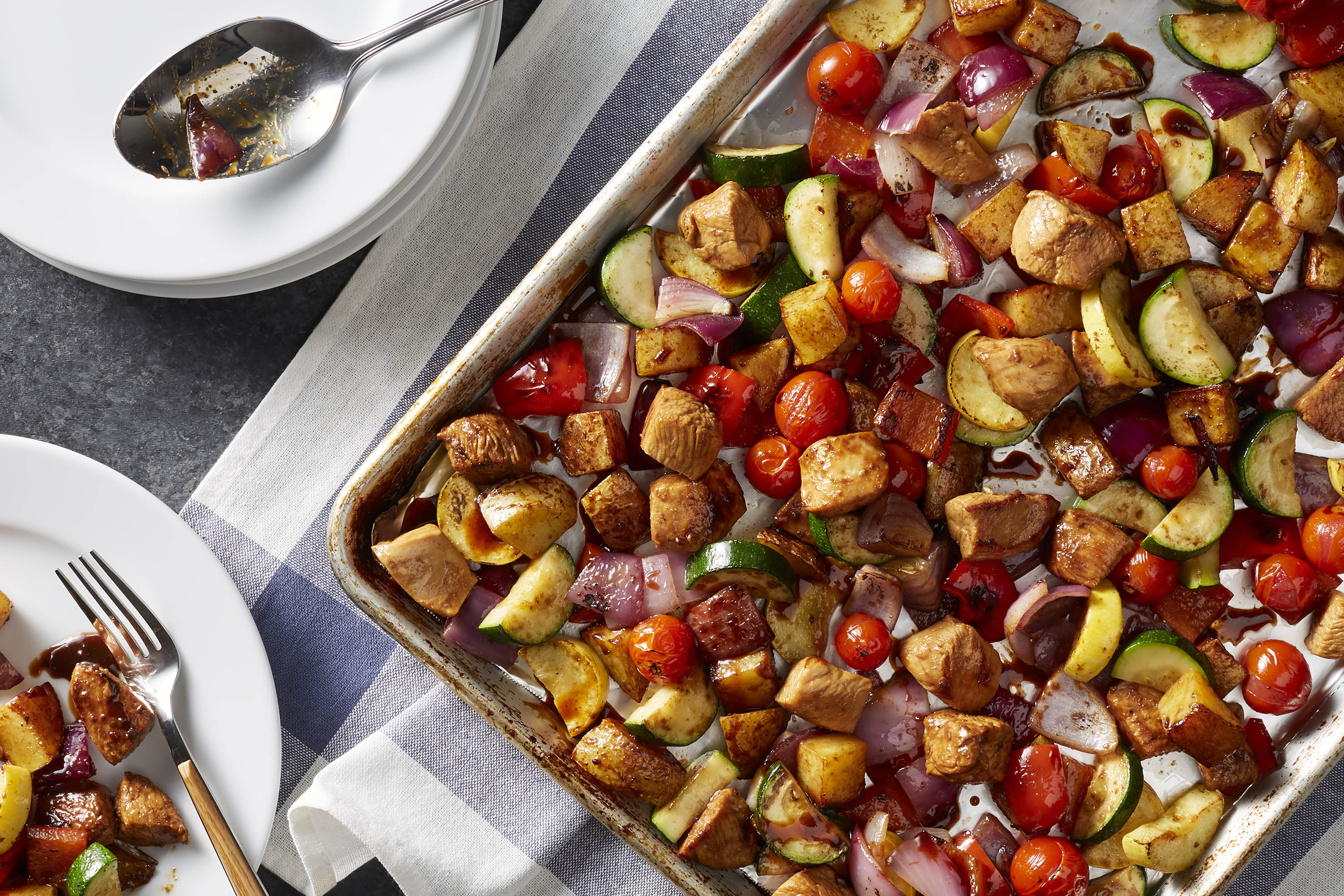 Chicken And Vegetable Sheet Pan Dinner - My Food And Family