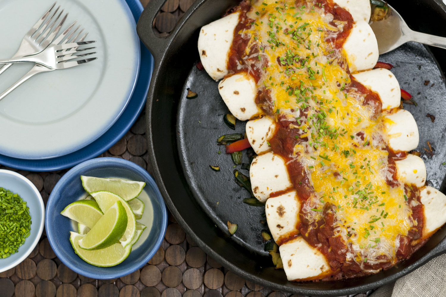 Skillet Garden Vegetable Enchiladas My Food and Family