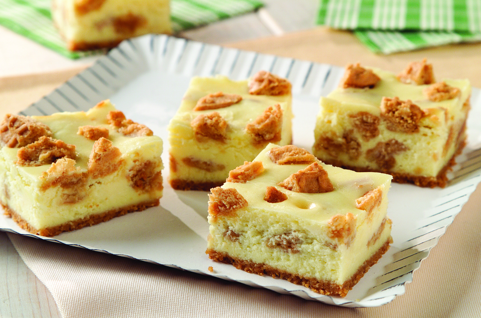 Peanut Butter CookieCheesecake Bars My Food and Family