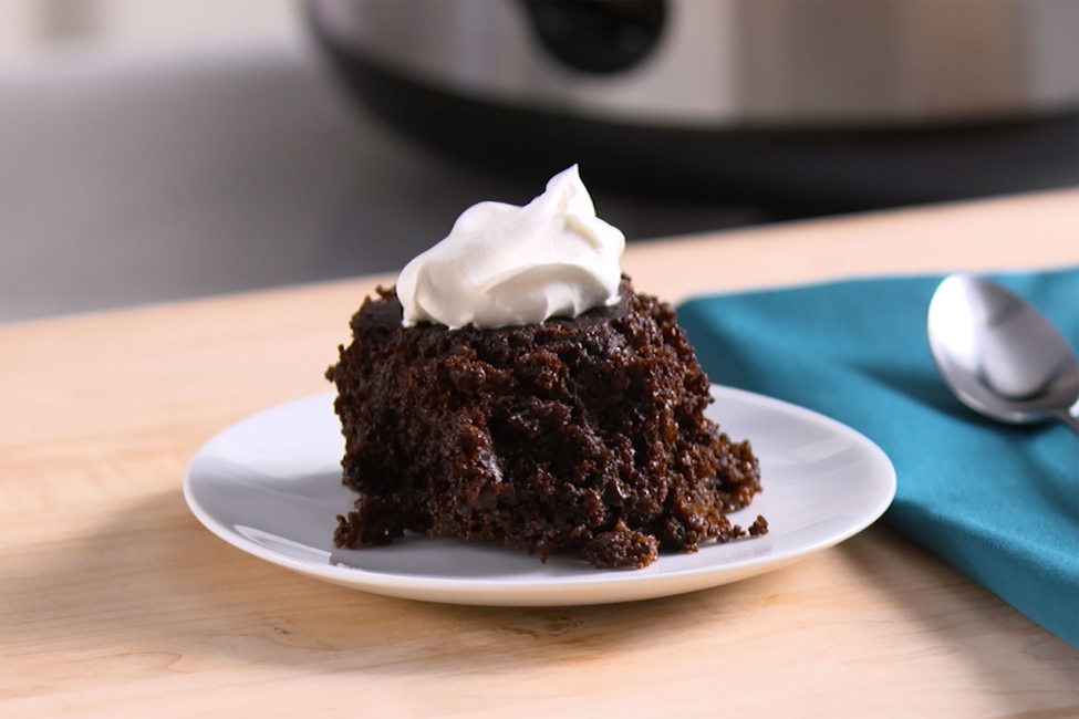 Slow-Cooker Double Chocolate Cake