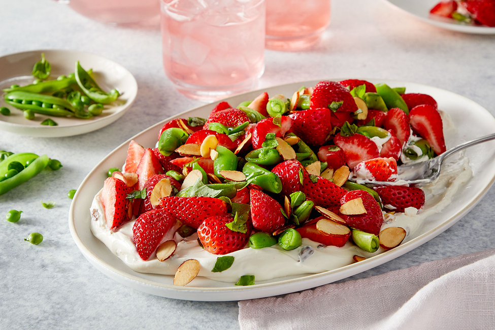 Strawberry & Sugar Snap Pea Salad