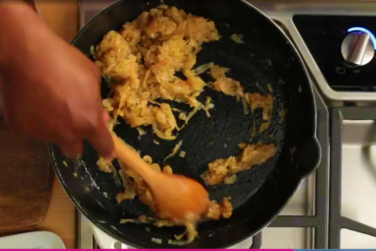 How to Make Shortcut Caramelized Onions Cooking Video My Food and